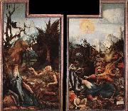 Grunewald, Matthias Visit of St Antony to St Paul and Temptation of St Antony china oil painting reproduction